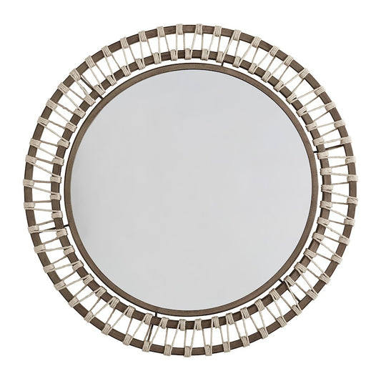 Capital Lighting Round Decorative Mirror, Grey Wash/Grey Iron - 740707MM