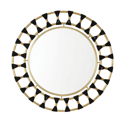 Capital Lighting Decorative Mirror, Black Rope/Patinaed Brass - 741101MM