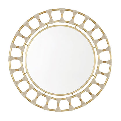 Capital Lighting Decorative Mirror, Natural Rope/Patinaed Brass - 741102MM