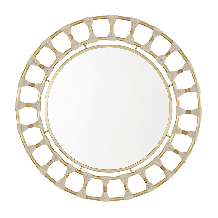 Capital Lighting Decorative Mirror, Natural Rope/Patinaed Brass - 741102MM