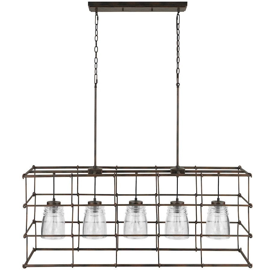 Capital Lighting Turner 5 Light Island, Nordic Grey - 829751NG-462