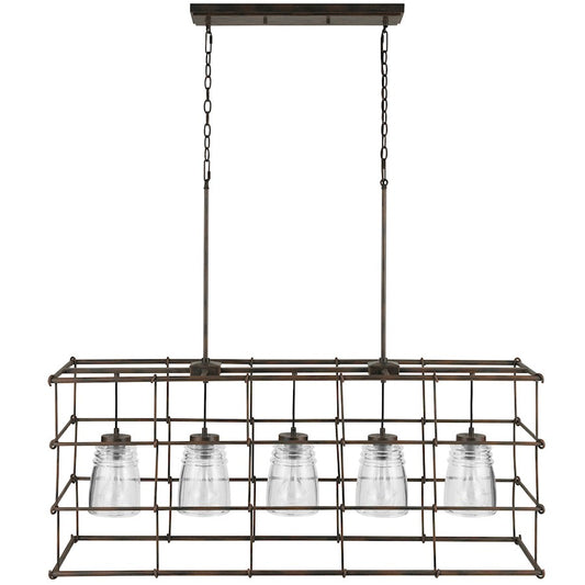 Capital Lighting Turner 5 Light Island, Nordic Grey - 829751NG-462