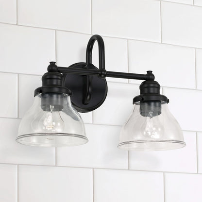 Bathroom Vanity Light in Matte Black