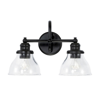 Bathroom Vanity Light in Matte Black