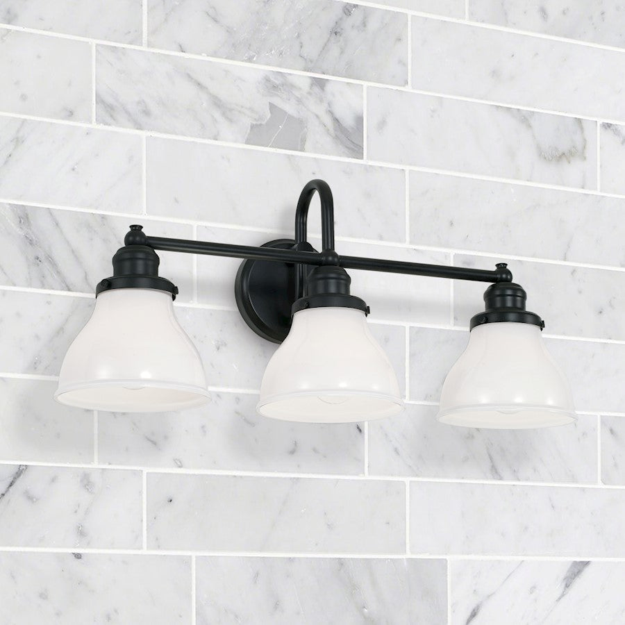 Bathroom Vanity Light in Matte Black