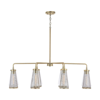 Capital Lighting Abbott 6 Light Island, Aged Brass