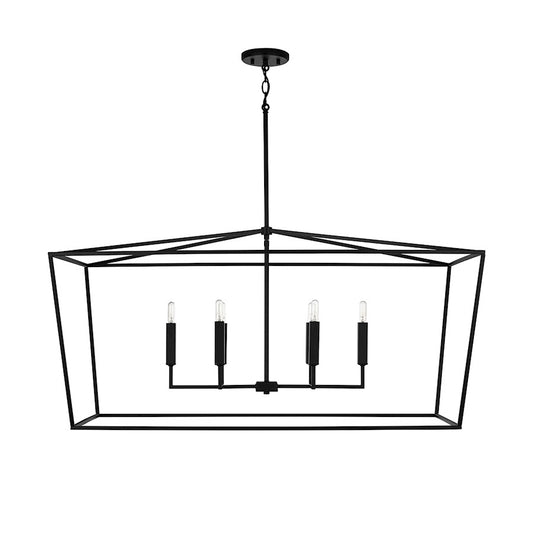 Capital Lighting Thea 6-Light Island, Matte Black - 837661MB