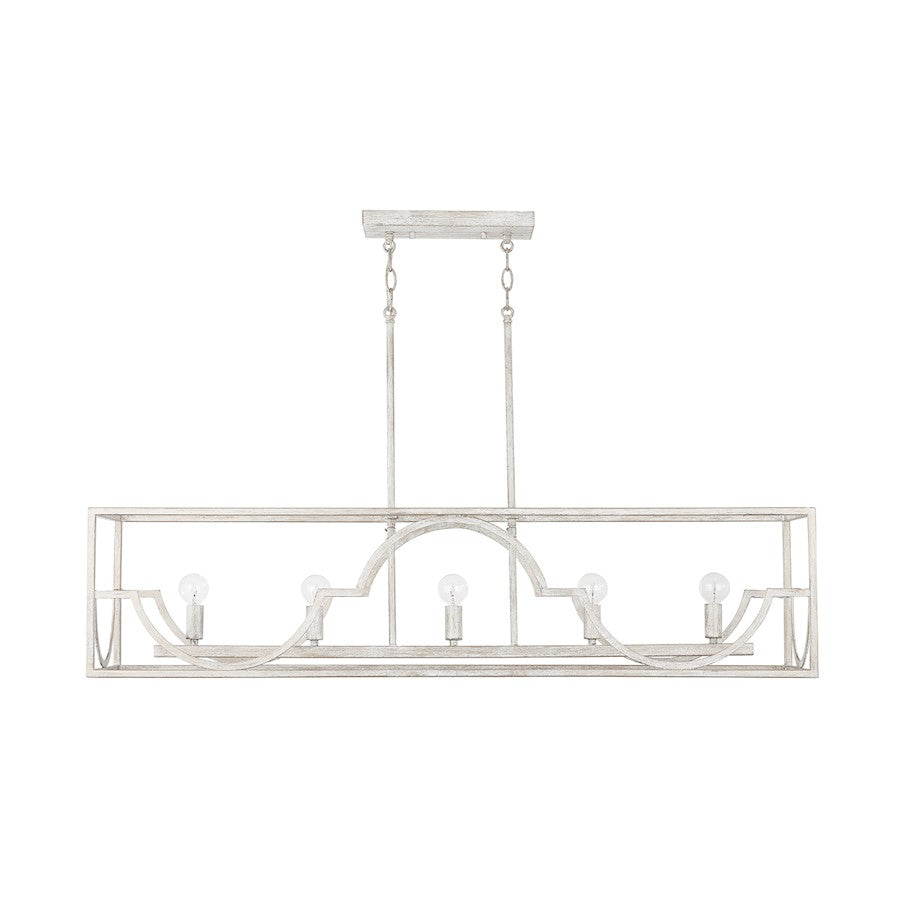 Capital Lighting Demi 5-Light Island, Winter White - 838551WW