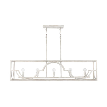 Capital Lighting Demi 5-Light Island, Winter White - 838551WW