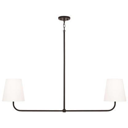 Capital Lighting Brody 2 Light Island, Black/White - 849421MB