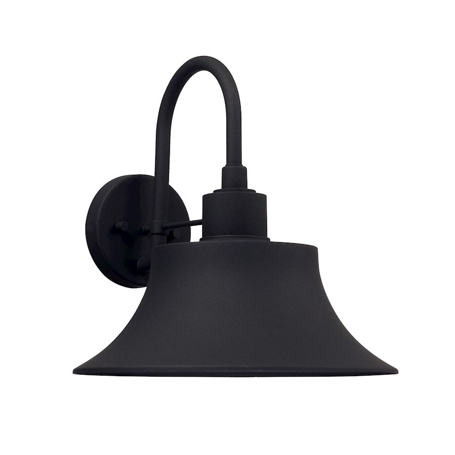 Capital Lighting Brock 1 Light Large Outdoor Wall Mount, Black - 926312BK