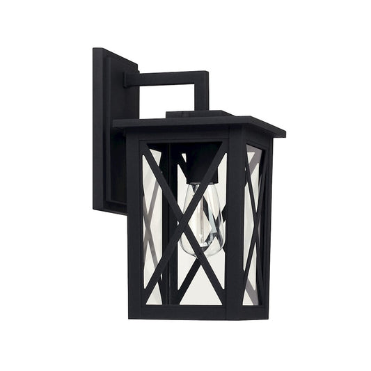 Capital Lighting Avondale 1 Light Outdoor Wall Mount, Black - 926611BK