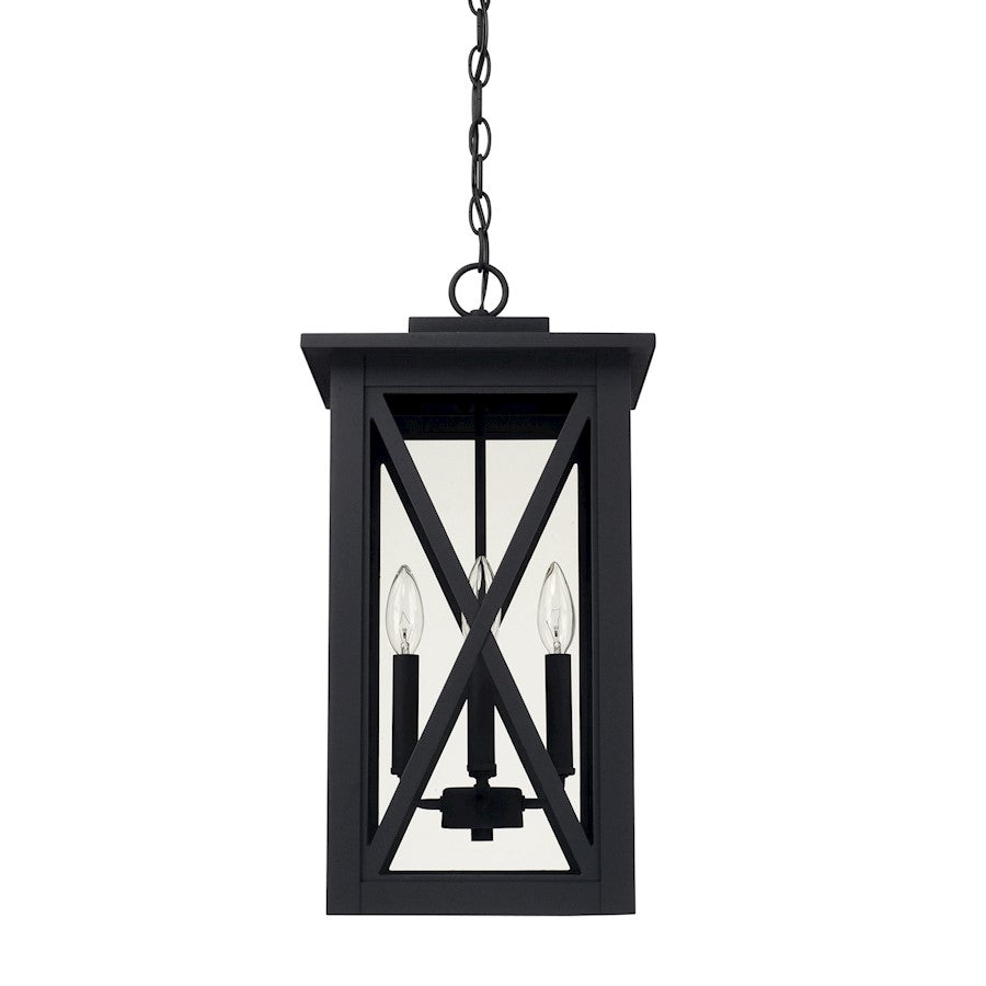 Capital Lighting Avondale 4 Light Outdoor Hanging, Black - 926642BK