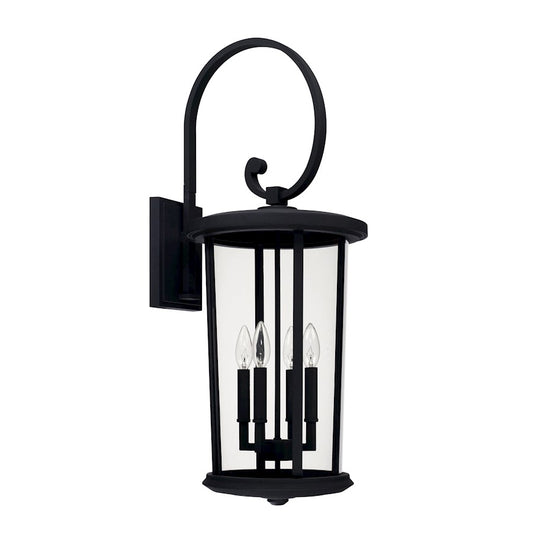 Capital Lighting Howell 4 Light Outdoor Wall Mount, Black - 926741BK