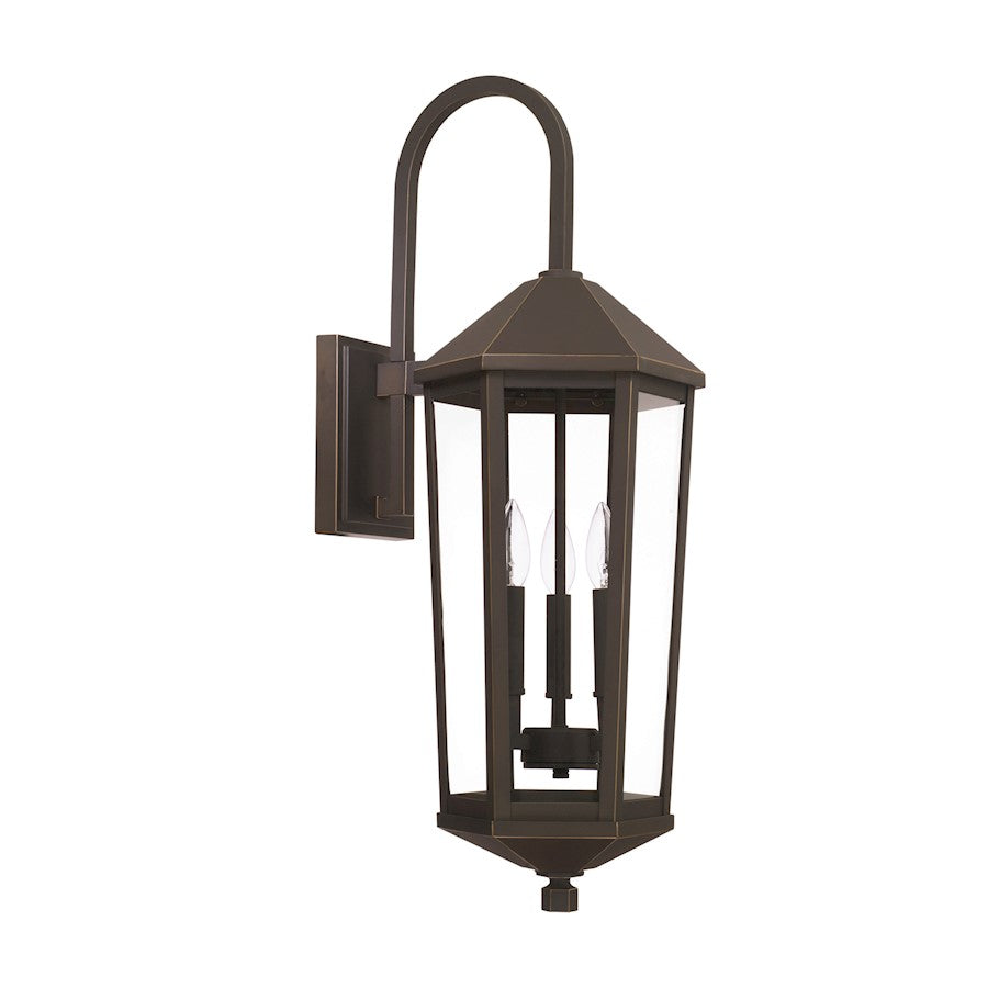 Capital Lighting Ellsworth 3 Light Small Outdoor Wall Mount, Bronze - 926931OZ