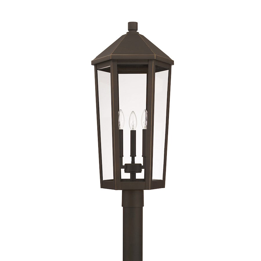 Capital Lighting Ellsworth 3 Light Outdoor Post Mount, Oiled Bronze - 926934OZ