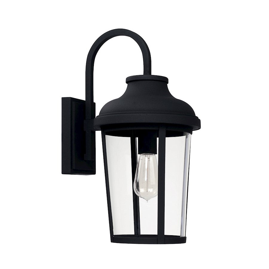 Capital Lighting Dunbar 1 Light Outdoor Wall Mount, Black - 927011BK