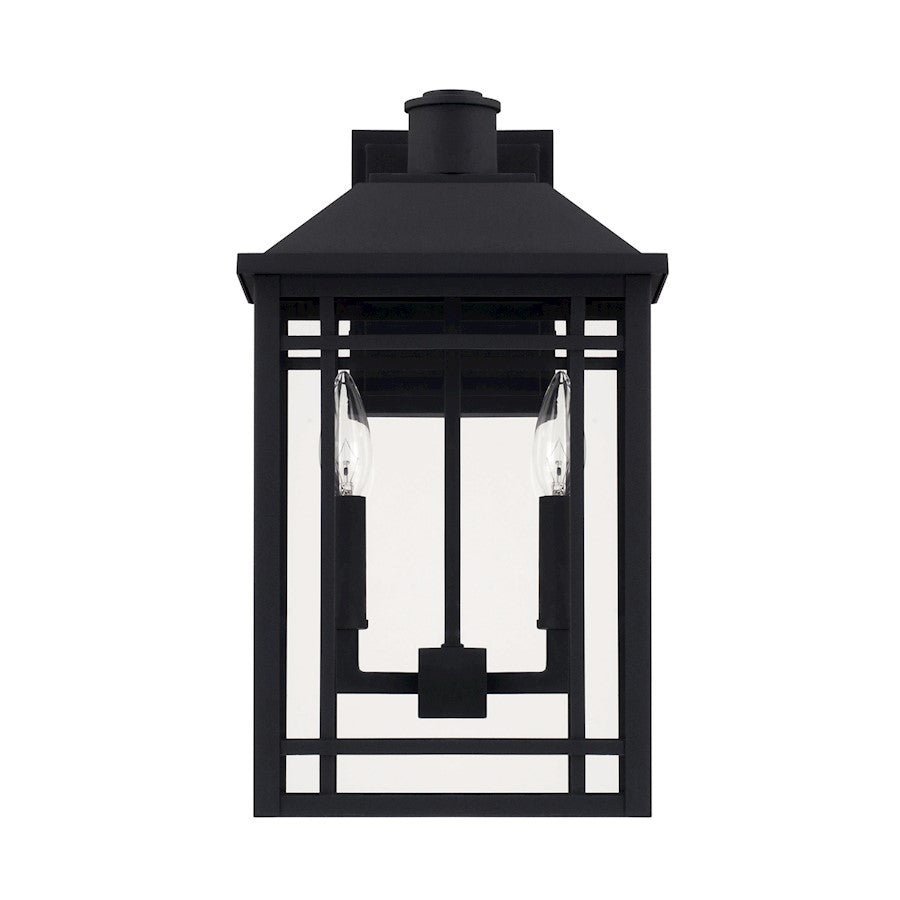 Capital Lighting Braden 2 Light Outdoor Wall Mount, Black - 927121BK