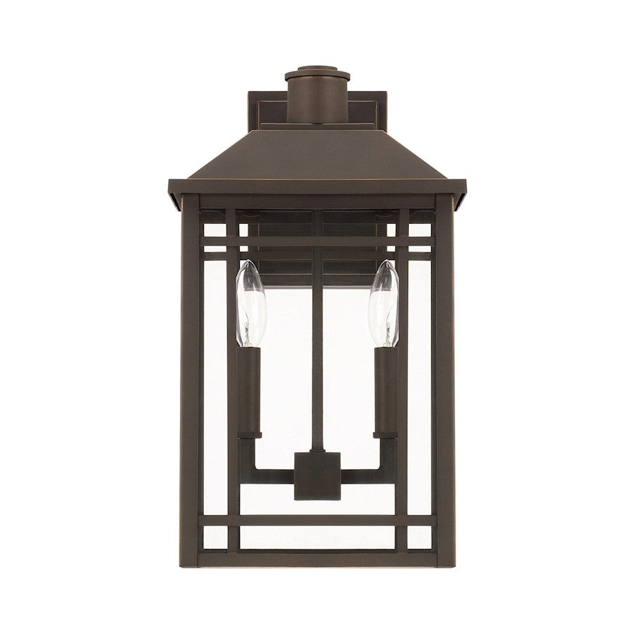 Capital Lighting Braden 2 Light Outdoor Wall Mount, Oiled Bronze - 927121OZ