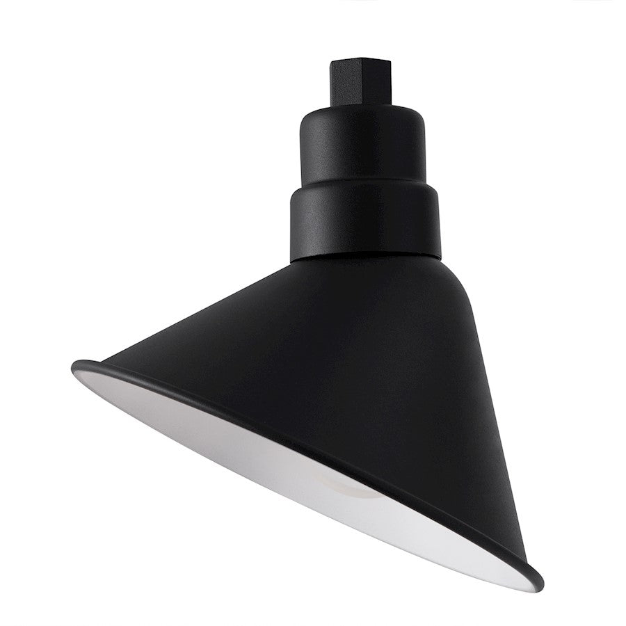 Capital Lighting RLM 1 LT Outdoor Wall Angle Reflector, Black - 936313BK