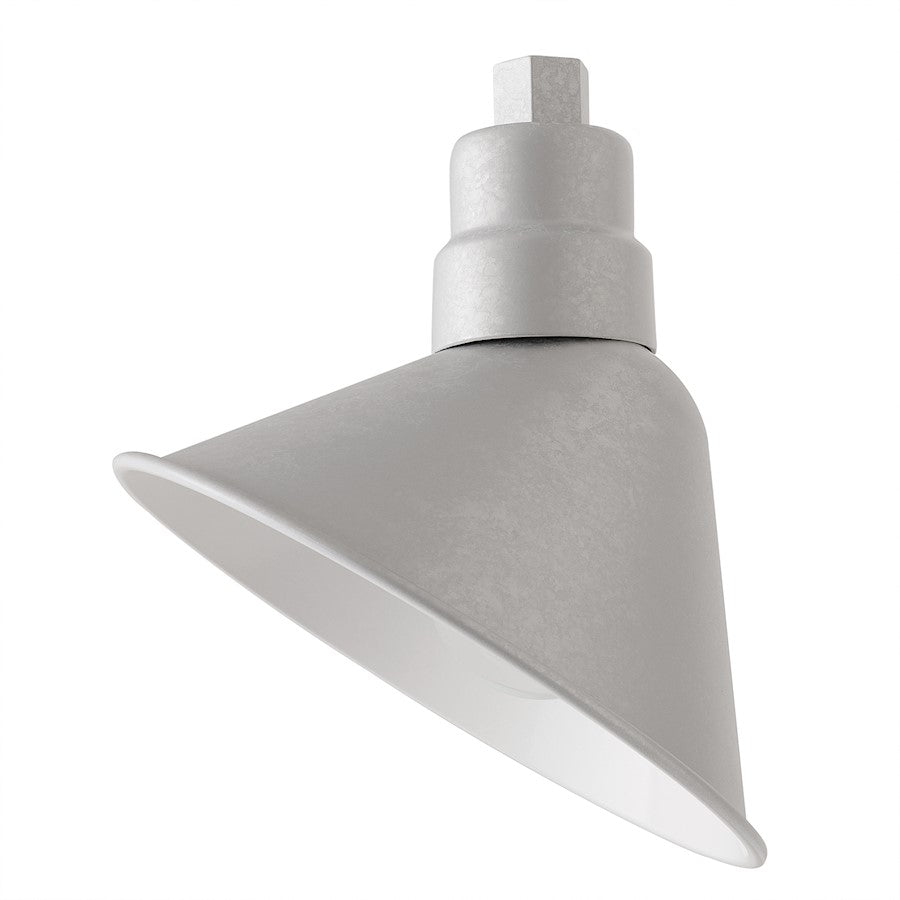 Capital Lighting RLM 1 LT Outdoor Wall Angle Reflector, Galvanized - 936313GV