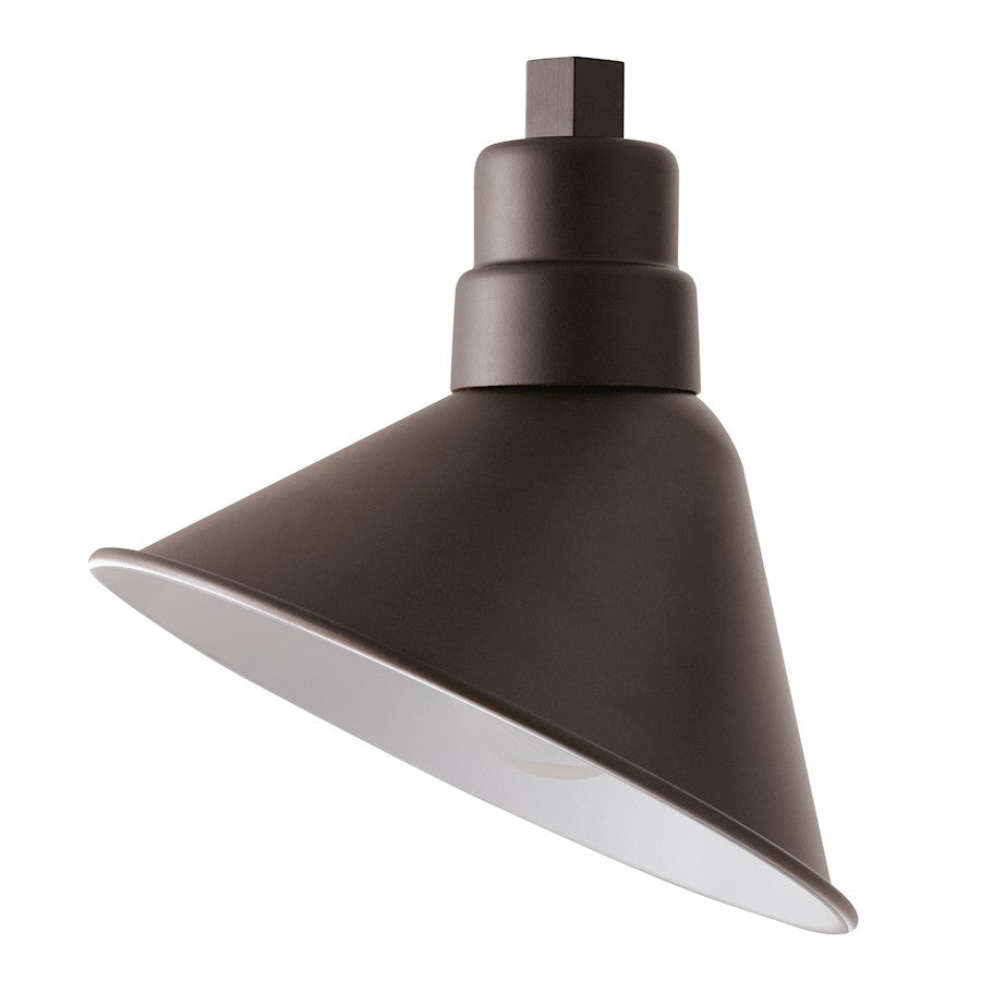 Capital Lighting RLM 1 LT Outdoor Wall Angle Reflector, Oiled Bronze - 936313OZ