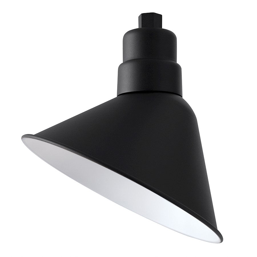 Capital Lighting RLM 1 Light Outdoor Wall Angle Reflector, Black - 936314BK