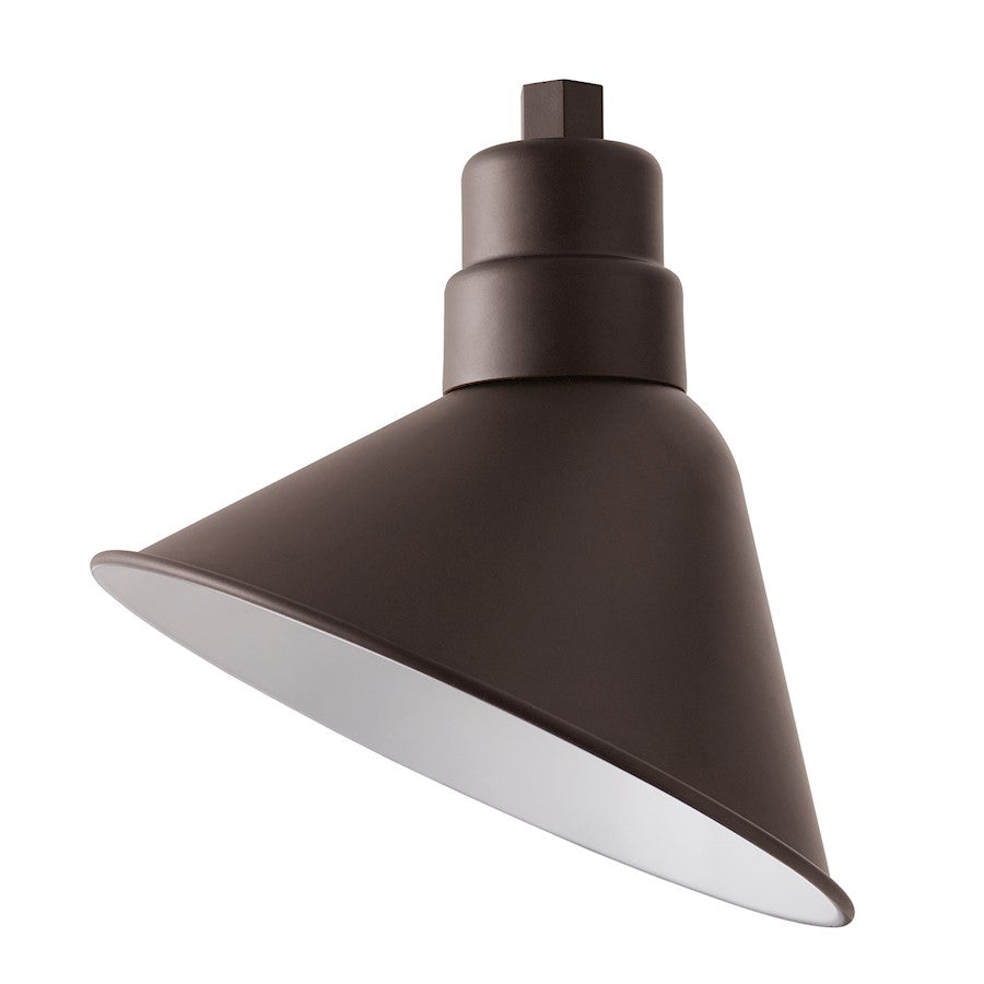 Capital Lighting RLM 1 Light Outdoor Wall Angle Reflector, Bronze - 936314OZ