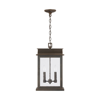 Capital Lighting Bolton 2-LT Outdoor Hanging , Oiled Bronze/Antiqued - 936823OZ