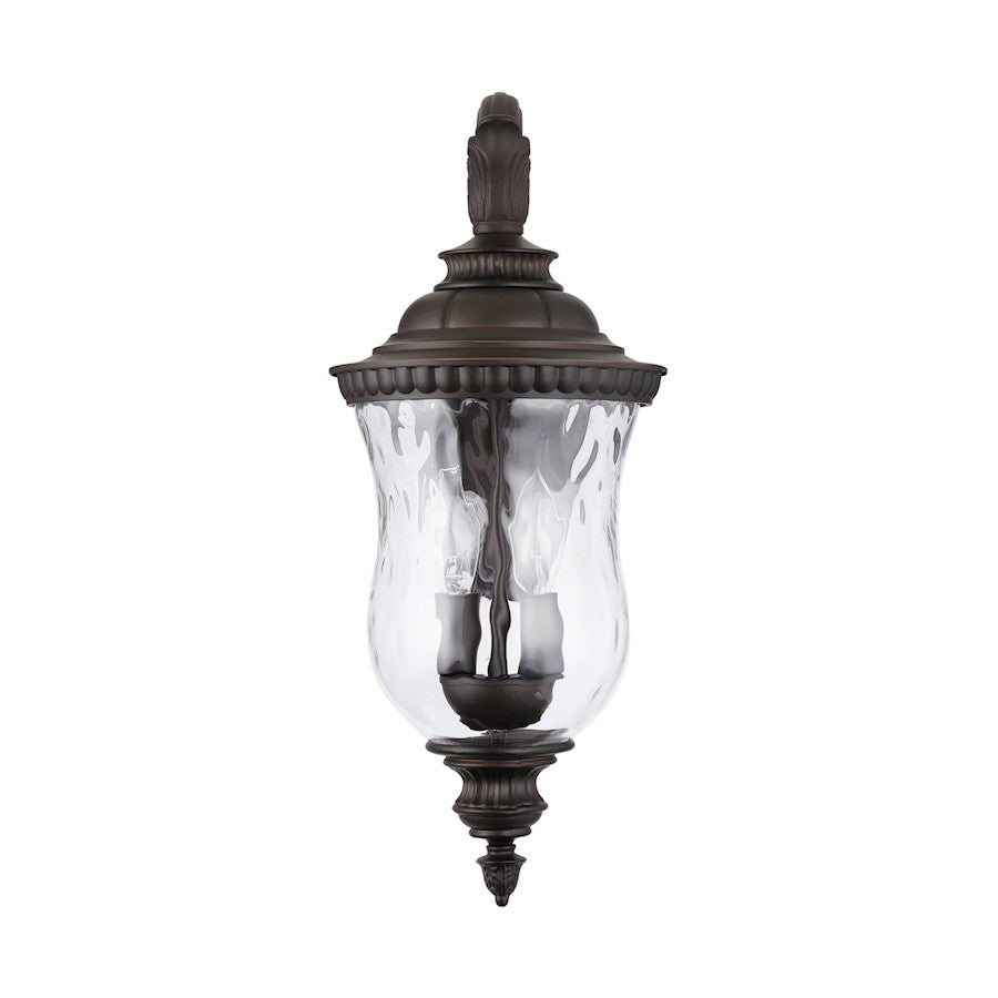 Capital Lighting Ashford 2 Light Outdoor Wall-Lantern, Bronze/Clear - 939822OZ