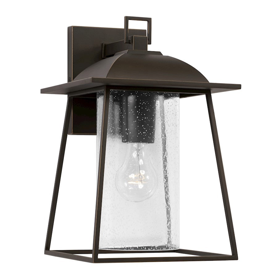 Capital Lighting Durham 1 Light 8" Outdoor Wall Lantern, Bronze/Clear - 943612OZ