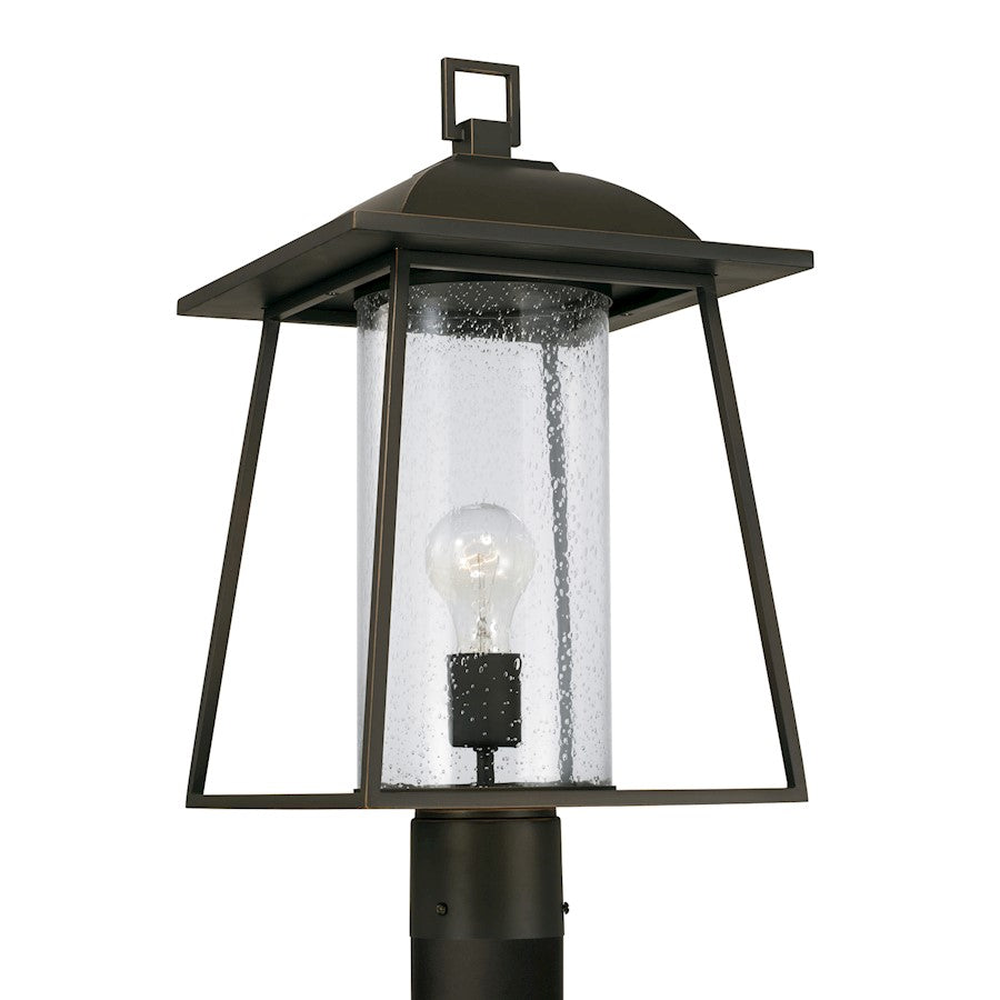 Capital Lighting Durham 1 Light Post Lantern, Bronze/Clear - 943615OZ