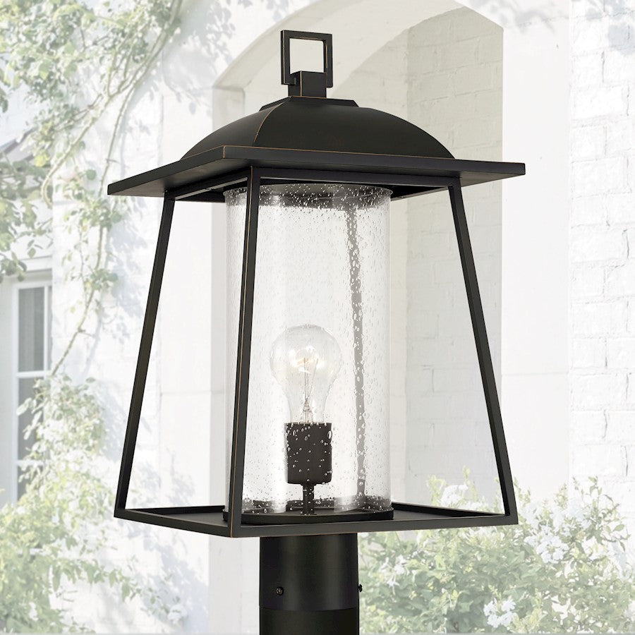 Capital Lighting Durham 1 Light Post Lantern, Clear