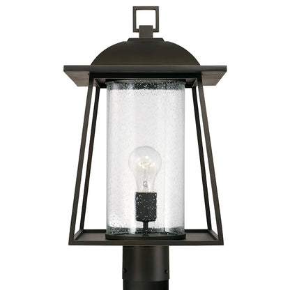 Capital Lighting Durham 1 Light Post Lantern, Clear