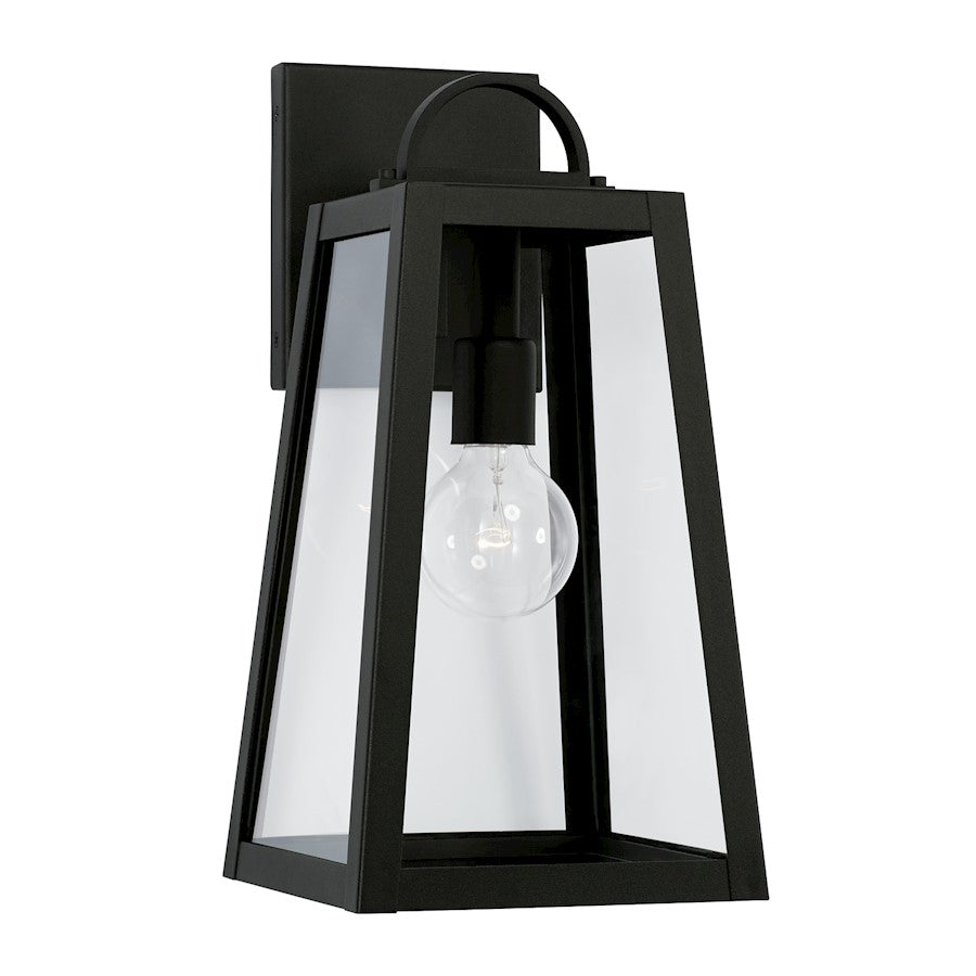 Capital Lighting Leighton 1 Light 100W Outdoor Wall Lantern, Black - 943711BK