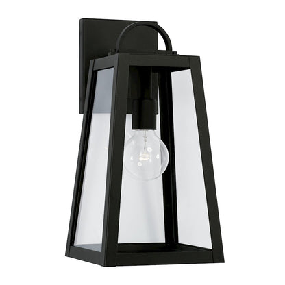 Capital Lighting Leighton 1 Light 100W Outdoor Wall Lantern, Black - 943711BK