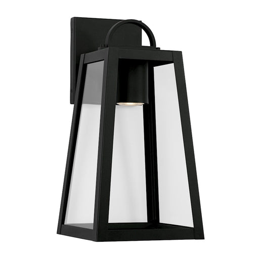 Capital Lighting Leighton 1 Light 7W Outdoor Wall Lantern, Black- 943711BK-GL