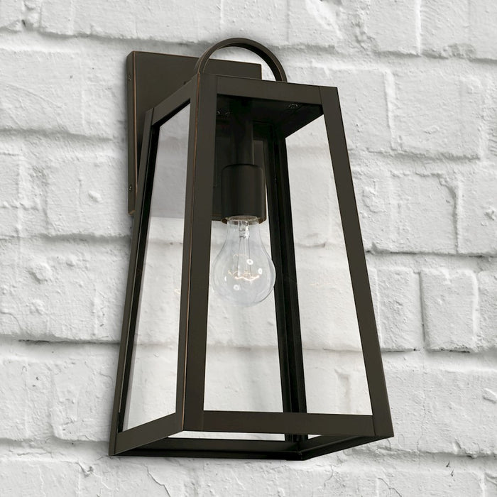Capital Lighting Leighton Outdoor Wall Lantern, Black