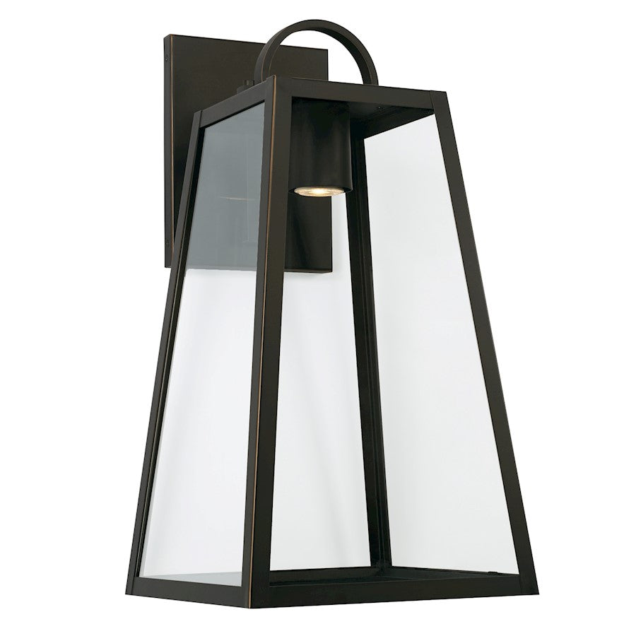 Capital Lighting Leighton 1 Light 12" Outdoor Wall Lantern, Bronze - 943713OZ-GL