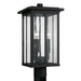 Capital Lighting Barrett 3 Light Post Lantern, Black/Antiqued - 943835BK