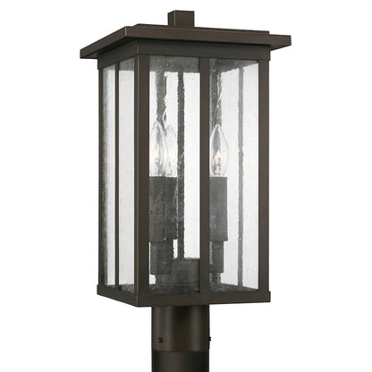 Capital Lighting Barrett 3 Light Post Lantern, Bronze - 943835OZ