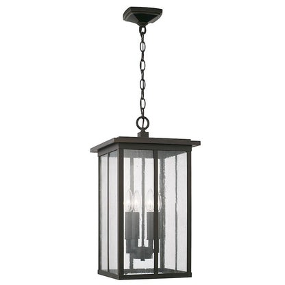 Capital Lighting Barrett 4 Light Outdoor Hanging Lantern, Bronze - 943844OZ