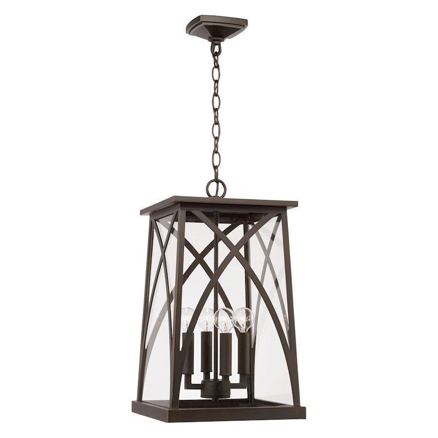 Capital Lighting Marshall 4 Light Outdoor Hanging Lantern, Bronze - 946542OZ