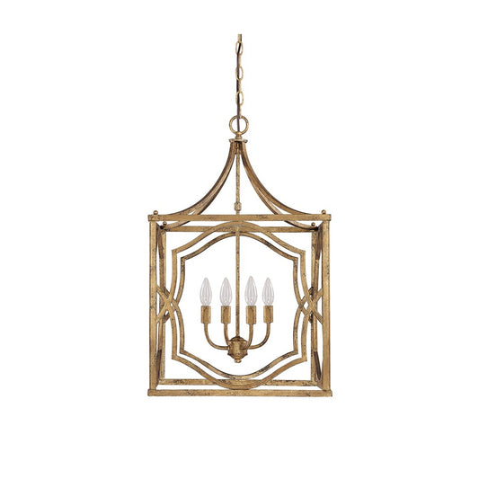 OPEN BOX: Capital Lighting Blakely 4 Light Foyer, Gold