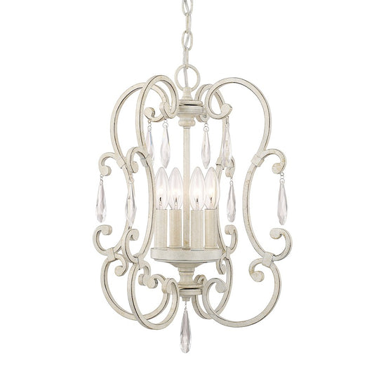 Austin Allen & Co. Chloe 4-Light Chandelier, French White - 9B233A