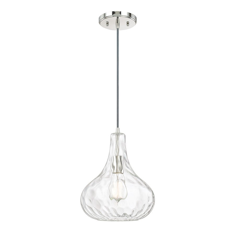 Austin Allen & Co. 1-Light 11.5" Pendant, Polished Nickel - 9B239A