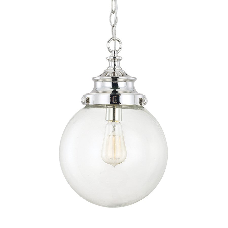 Austin Allen & Co. 1-Light 15" Pendant, Polished Nickel - 9B254A