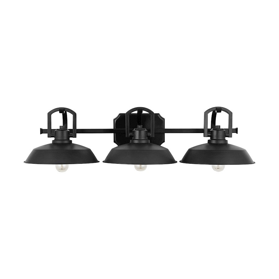 Austin Allen & Co Henderson 3 Light Bath Vanity, Matte Black - 9D295A