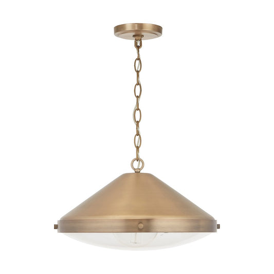 Austin Allen & Co. Polaris 1-Light Pendant, Aged Brass - 9D316A