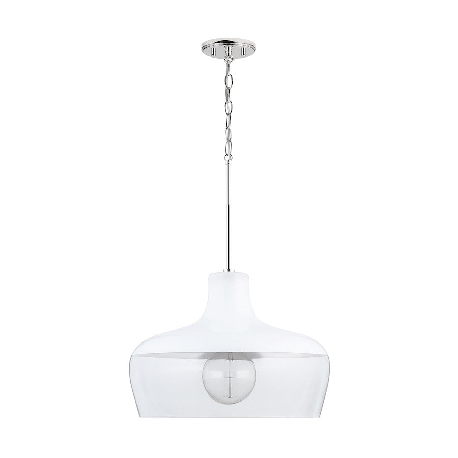 Austin Allen & Co. Gemini 1-Light Pendant, White - 9D338A